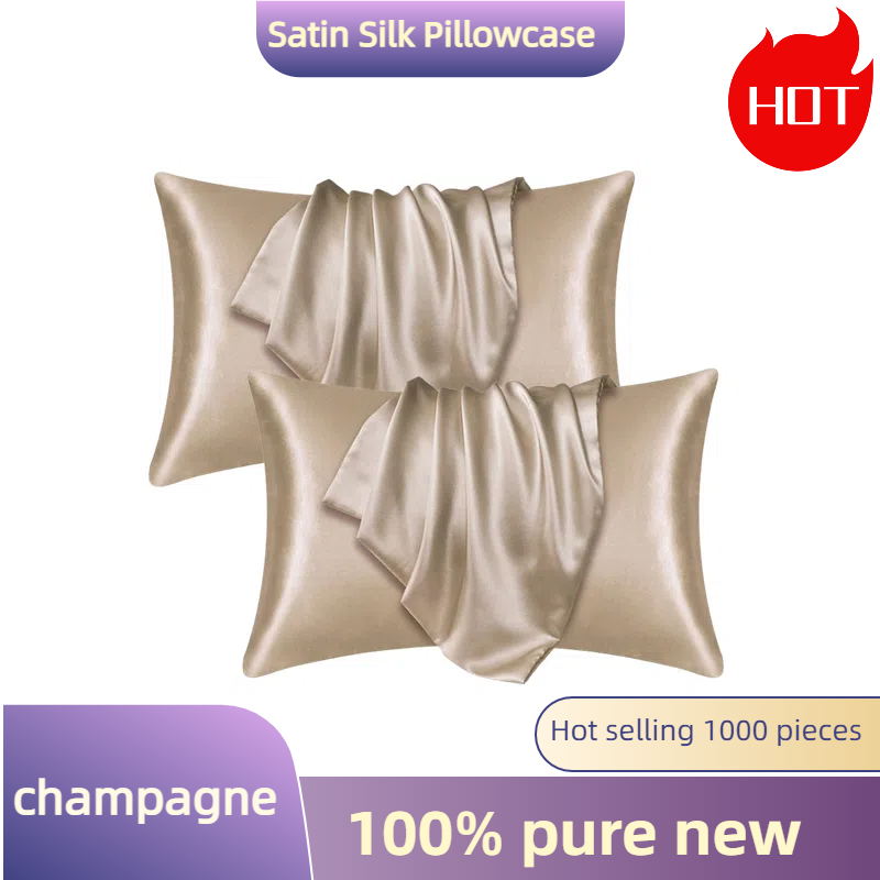 1/2pcs Satin Silk Pillowcase f - đánh giá và giá Silk Pillowcase Set