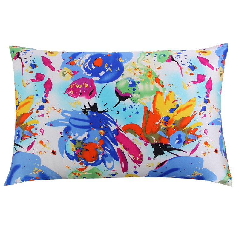 Lụa Dây Kéo Áo Gối 1Pc 100% Th - đánh giá và giá Silk Pillowcase Set